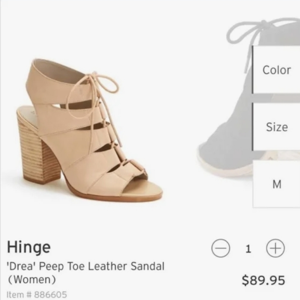 Hinge Drea suede sz 10 peep toe platform heels